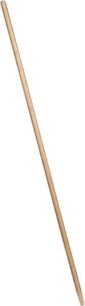 Weiler - 60 x 15/16" Wood Handle for Floor Brushes & Garage Brushes - Threaded Connection, Tan - Exact Industrial Supply