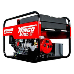 Winco Inc - 4-1/2 hr Full Load Time, 6 kW, Electric/Pull Start, Gasoline & Natural Gas Portable Power Generator - 7 Gal Tank, 32-3/4" Long x 22-1/2" Wide x 22" Deep, 389 cc Engine - Exact Industrial Supply