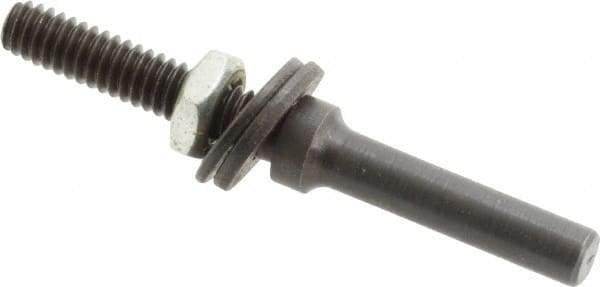 Value Collection - 1/4" Shank Abrasive Point Mandrel - 2-1/2" Length, 1/4" Hole Compatibility, for Small Wheels - Exact Industrial Supply