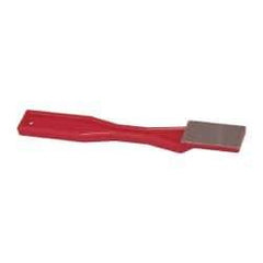 3M - 1-1/2" OAL Very Fine Sharpener Diamond File - 3/4" Wide, 1-1/2 LOC, Red - Exact Industrial Supply
