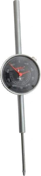 Value Collection - 2" Range, 0-100 Dial Reading, 0.001" Graduation Dial Drop Indicator - 2.28" Dial, Revolution Counter - Exact Industrial Supply