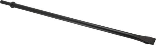 Value Collection - 3/4" Head Width, 18" OAL, Flat Chisel - Round Shank, Steel - Exact Industrial Supply