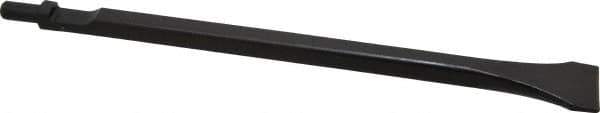 Value Collection - 1-3/8" Head Width, 12" OAL, 1/16" Shank Diam, Scaling Chisel - Round Shank, Steel - Exact Industrial Supply