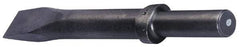 Made in USA - 1" Head Width, 9" OAL, Flat Chisel - Round Drive, Round Shank, Alloy Steel - Exact Industrial Supply