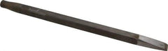 Made in USA - 15/16" Head Width, 18" OAL, Rivet Cutter Chisel - Round Drive, Round Shank, Alloy Steel - Exact Industrial Supply