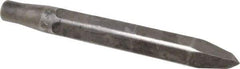 Made in USA - 10" OAL, Rivet Cutter Chisel - Round Drive, Round Shank, Alloy Steel - Exact Industrial Supply