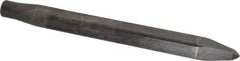 Made in USA - 12" OAL, Rivet Cutter Chisel - Round Drive, Round Shank, Alloy Steel - Exact Industrial Supply