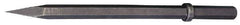 Made in USA - 1-1/8" Head Width, 20" OAL, 1-1/8" Shank Diam, Scaling Chisel - Hex Drive, Hex Shank, Alloy Steel - Exact Industrial Supply
