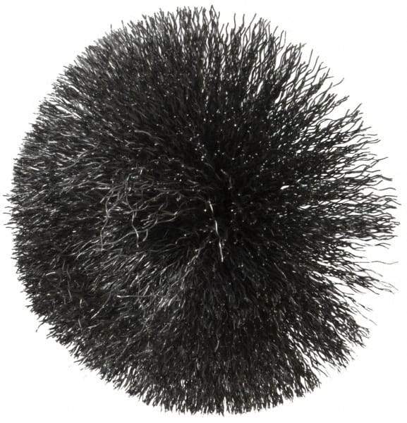 Weiler - 2-3/4" Brush Diam, Crimped, Flared End Brush - 1/4" Diam Shank, 16,000 Max RPM - Exact Industrial Supply
