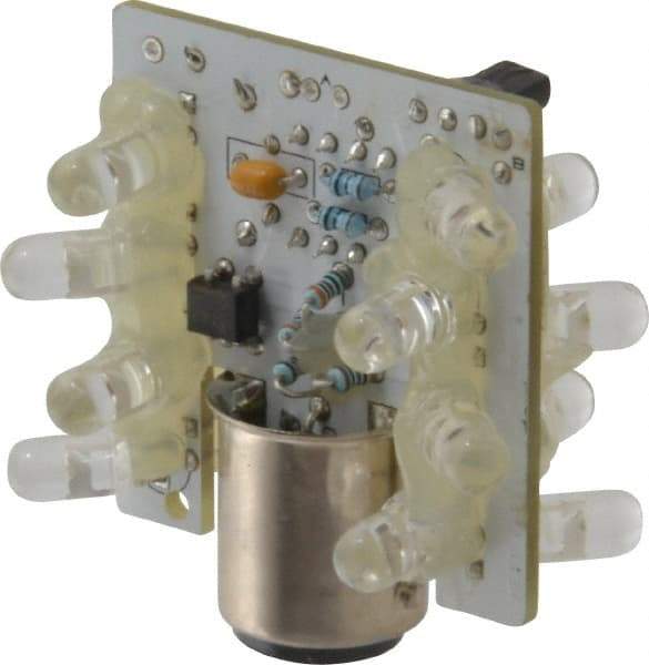 Eaton Cutler-Hammer - LED Lamp, Red, Steady, Stackable Tower Light Module - 24 VAC/VDC, 47 Milliamp, IP65 Ingress Rating, 4, 13, 4X NEMA Rated, Base Mount - Exact Industrial Supply