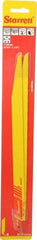 Starrett - 12" Long x 3/4" Thick, Bi-Metal Reciprocating Saw Blade - Tapered Profile, 10 to 14 TPI, Toothed Edge, Universal Shank - Exact Industrial Supply