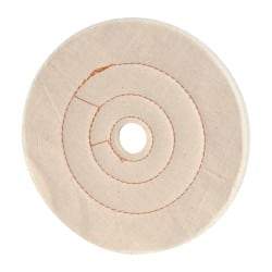 Dico - 8" Diam x 1/2" Thick Unmounted Buffing Wheel - Cushion Sewn, 1" Arbor Hole, Medium Density - Exact Industrial Supply