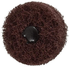 Standard Abrasives - 2" Diam, Medium Mounted Scrubber Buffing Wheel - 2 Ply, Medium Grade, 1/4" Shank Diam, 12,000 RPM - Exact Industrial Supply