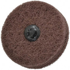 Standard Abrasives - 3" Diam, Medium Mounted Scrubber Buffing Wheel - 2 Ply, Very Fine Grade, 1/4" Shank Diam, 8,000 RPM - Exact Industrial Supply