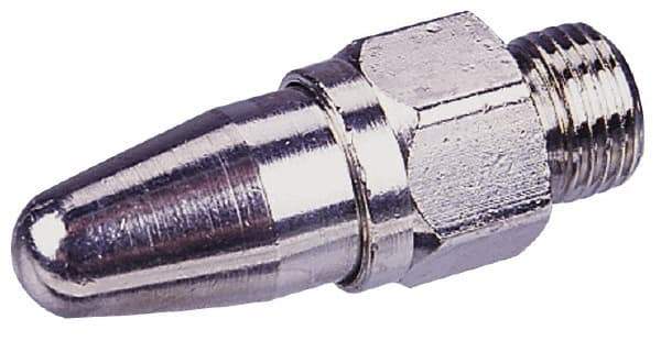Coilhose Pneumatics - Blow Gun Safety High Volume Nozzle - 1/8 NPSM, 1.97" Hose Length - Exact Industrial Supply