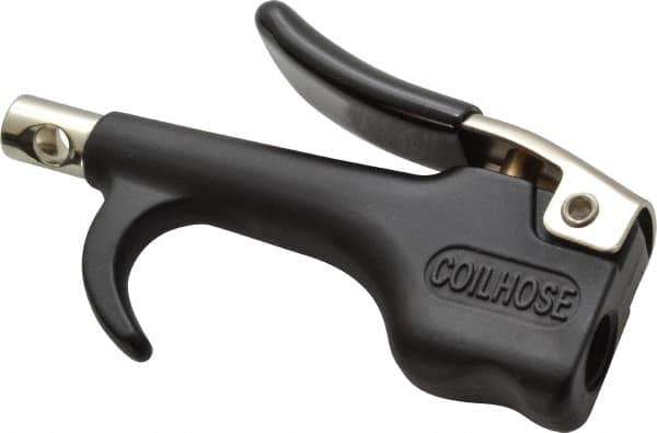 Coilhose Pneumatics - Safety Nickel Tipped Thumb Lever Blow Gun - 1/4 NPT, Zinc - Exact Industrial Supply