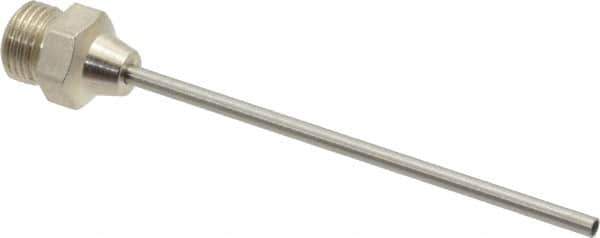 Coilhose Pneumatics - Blow Gun Needle Tip - 1/8 NPSM, 2.47" Hose Length - Exact Industrial Supply