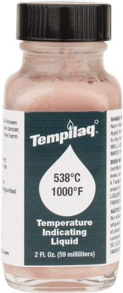 Tempil - 1,000°F Temp Indicating Liquid - 2 Ounce Container, 538°C - Exact Industrial Supply