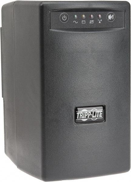 Tripp-Lite - 12 Amp, 500 VA, Wall Mount Line Interactive Backup Uninterruptible Power Supply - Backup 4 min with Full Load & 14.6 min with Half Load, 120 VAC Input, 110, 115 & 120 VAC Output, 300 Watt Output, 1 Phases, 6 Outlets - Exact Industrial Supply