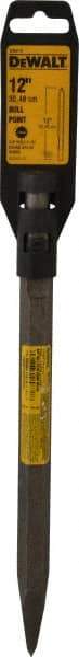 DeWALT - 12" OAL, 3/4" Shank Diam, Moil Point Chisel - Spline Drive, Spline Shank, Steel - Exact Industrial Supply