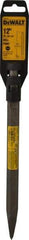 DeWALT - 12" OAL, 3/4" Shank Diam, Moil Point Chisel - Spline Drive, Spline Shank, Steel - Exact Industrial Supply