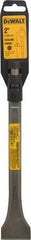 DeWALT - 2" Head Width, 12" OAL, 21/32" Shank Diam, Scaling Chisel - Spline Drive, Spline Shank, Steel - Exact Industrial Supply