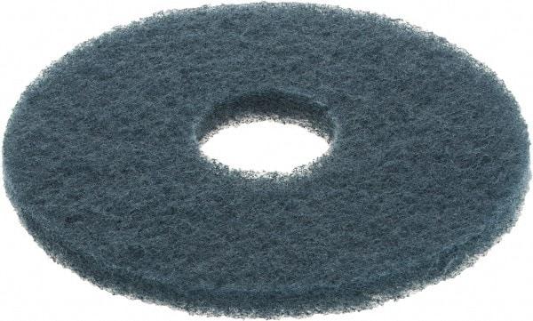 3M - Scrubbing Pad - 12" Machine, Blue Pad, Nylon & Polyester - Exact Industrial Supply