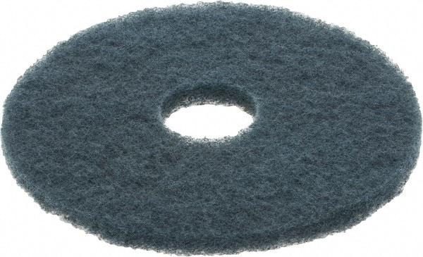 3M - Scrubbing Pad - 14" Machine, Blue Pad, Nylon & Polyester - Exact Industrial Supply