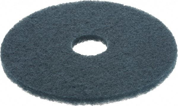 3M - Scrubbing Pad - 16" Machine, Blue Pad, Nylon & Polyester - Exact Industrial Supply