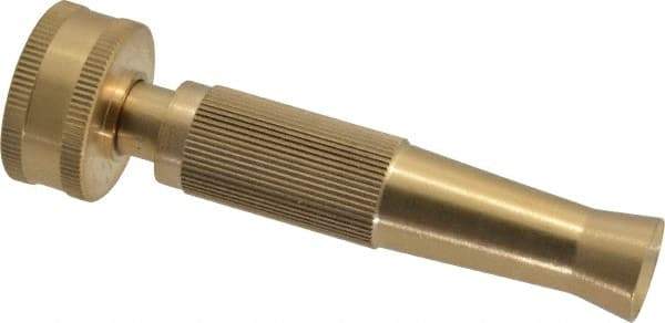 Value Collection - Garden Hose Noninsulated Twist Nozzle - Brass - Exact Industrial Supply