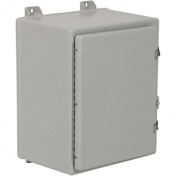 Wiegmann - NEMA 4X Fiberglass Standard Enclosure with Continuous Hinge Cover - Exact Industrial Supply