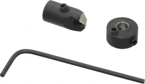 Vernon - 5/16" Cutter Diam, #24 Drill Combatibility, 1/4" Collar Thickness, Adjustable Depth Drill Countersink - Exact Industrial Supply
