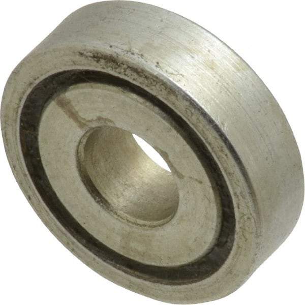 Value Collection - 5/16" Bore Diam, 7/8" OD, Open Unground Full Complement Radial Ball Bearing - 1/4" Wide, 1 Row, Round Bore, 356 Lb Dynamic Capacity - Exact Industrial Supply
