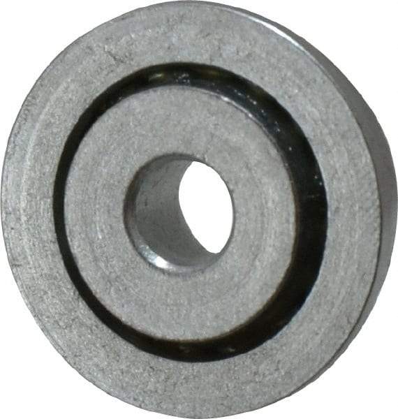 Value Collection - 1/4" Bore Diam, 7/8" OD, Open Unground Full Complement Radial Ball Bearing - With Flange, 1 Row, Round Bore, 356 Lb Dynamic Capacity - Exact Industrial Supply