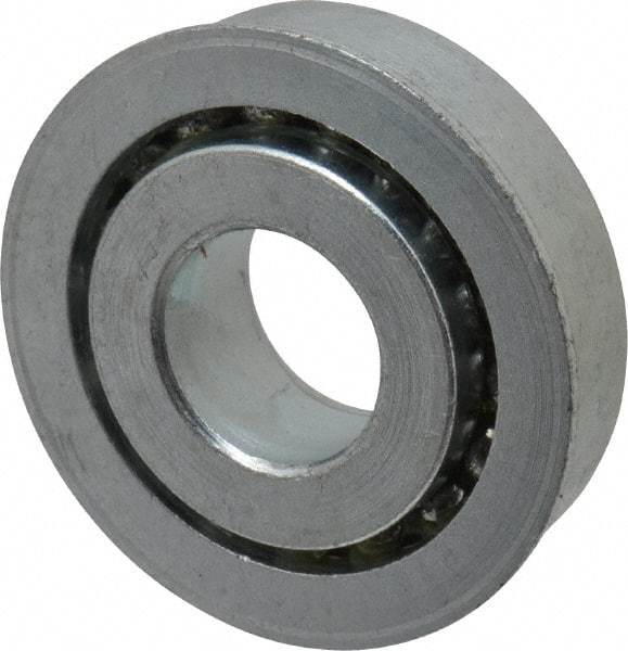 Value Collection - 3/4" Bore Diam, 1-7/8" OD, Open Unground Full Complement Radial Ball Bearing - With Flange, 1 Row, Round Bore, 1,291 Lb Dynamic Capacity - Exact Industrial Supply