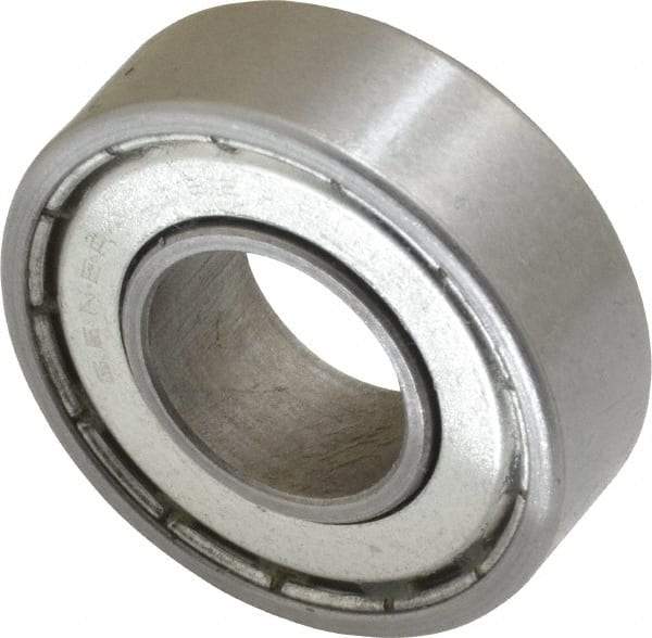 Value Collection - 5/8" Bore Diam, 1-3/8" OD, Double Shield Unground Retainer Type Radial Ball Bearing - 7/16" Wide, 1 Row, Round Bore, 915 Lb Dynamic Capacity - Exact Industrial Supply