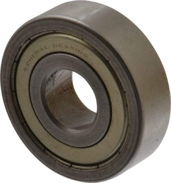 Value Collection - 5/8" Bore Diam, 1-3/4" OD, Double Shield Unground Retainer Type Radial Ball Bearing - 1/2" Wide, 1 Row, Round Bore, 1,171 Lb Dynamic Capacity - Exact Industrial Supply