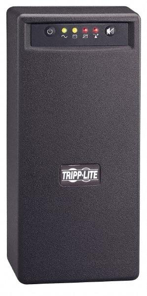 Tripp-Lite - 12 Amp, 800 VA, Wall Mount Line Interactive Backup Uninterruptible Power Supply - Backup 3-1/2 min with Full Load & 11-1/2 min with Half Load, 120 VAC Input, 110, 115 & 120 VAC Output, 475 Watt Output, 1 Phases, 7 Outlets - Exact Industrial Supply