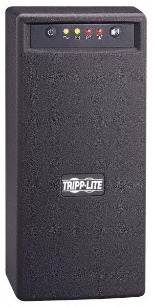 Tripp-Lite - 10 Amp, 550 VA, Wall Mount Line Interactive Backup Uninterruptible Power Supply - Backup 4.6 min with Full Load & 14.8 min with Half Load, 120 VAC Input, 115 & 120 VAC Output, 300 Watt Output, 1 Phases, 6 Outlets - Exact Industrial Supply