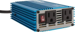 Tripp-Lite - 2 Connection, 12 VDC Input, 120 VAC Output, 40 Amp Input Rating, 600 Peak Wattage, Power Inverter - 4-1/4" Wide x 7" Deep x 2" High, 375 Watt Continuous Output Power, Fan Cooled - Exact Industrial Supply
