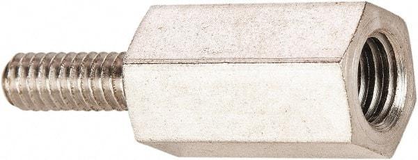 Transair - 3/8 Thread, Air Hose Threaded Rod Adapter - 232 Max psi, 1-3/16" Long, Brass - Exact Industrial Supply