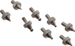 Value Collection - Carbide, Ball Test Indicator Contact Point - 1/4" Contact Point Length, Use with IPD Gages - Exact Industrial Supply