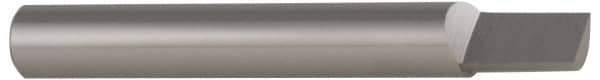 Accupro - 1/2" Shank Diam, 2" OAL, 1/2" Cut Diam, Square Engraving Cutter - 9/16" LOC, 0.5" Tip Diam, 1 Flute, Right Hand Cut, Micrograin Solid Carbide, Uncoated - Exact Industrial Supply