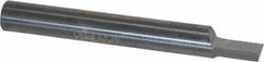 Accupro - 3/16" Shank Diam, 1-1/2" OAL, 3/16" Cut Diam, Square Engraving Cutter - 1/4" LOC, 0.188" Tip Diam, 1 Flute, Right Hand Cut, Micrograin Solid Carbide, Uncoated - Exact Industrial Supply