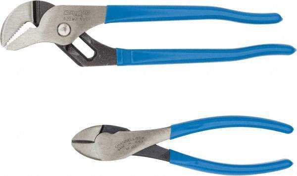 Channellock - 2 Piece Plier Set - Comes in Display Card - Exact Industrial Supply