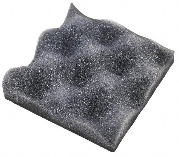 American Acoustical Products - 54" Long x 54" Wide x 1" Thick, Polyester Foam Sheet - Contoured - Exact Industrial Supply