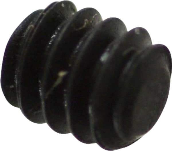 Value Collection - #4-40 UNC, 1/8" OAL, Flat Point Set Screw - Grade 8 Alloy Steel, 0.05" Key - Exact Industrial Supply