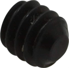 Value Collection - #5-40 UNC, 1/8" OAL, Flat Point Set Screw - Grade 8 Alloy Steel, 1/16" Key - Exact Industrial Supply