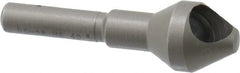Weldon - 9/16" Head Diam, 1/4" Shank Diam, 60° High Speed Steel Countersink - Exact Industrial Supply