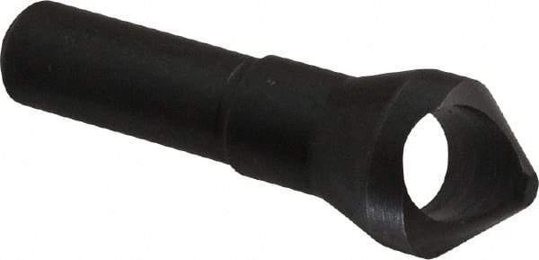 Weldon - 13/16" Head Diam, 1/2" Shank Diam, 82° High Speed Steel Countersink - Bright Finish, 2-5/8" OAL, Single End, Straight Shank, Right Hand Cut - Exact Industrial Supply
